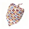 Bandana de Algodón Sarga para Perro Mascota Estilo de Atar Babero Infantil Bufanda para Cabeza de Bebé Empaquetado Individualmente