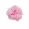 Grampo de Cabelo Laço para Meninas, Presilha Lateral Fofa de Princesa, Acessório de Cabelo, Acessório de Flor de Pérola em Chiffon