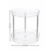 Estante Giratorio Transfronterizo para Almacenamiento de Condimentos de Cocina Caja de Almacenamiento de Escritorio para Baño Estante de Almacenamiento de Escritorio para Cosméticos y Productos para el Cuidado de la Piel