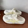 Sandálias Birkenstock de Meia-Calça com Biqueira Fechada em Malha para Mulheres 2026, Sandálias Meia-Pantufa Versáteis e Super Populares, Sapatos Casuais Preguiçosos