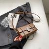 Bolso popular de este año para mujer otoño e invierno 2023 nueva moda textura hombro bolso cuadrado pequeño bolso bandolera de cadena celebridad de internet