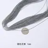 1mm2 de grosor hilo de oro oro plata cordón elástico línea de tendón de vaca banda elástica cuerda elástica cuerda para colgar etiquetas cuerda