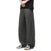 Pantalones Casuales de Trabajo Plegados Desestructurados Estilo Americano de Tencel para Hombre, Nueva Colección de Primavera, Marca de Alta Gama de Moda Pantalones de Pierna Ancha Scimitar Venta al por Mayor