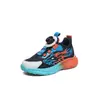 Comercio Exterior Transfronterizo Zapatos para Niños Hebilla Giratoria Zapatos Deportivos para Niños Malla Transpirable Antideslizantes Resistentes al Desgaste Zapatos