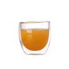 Taza con Forma de Huevo de Vidrio Transfronteriza, Taza Transparente de Vidrio de Borosilicato para Jugo Té con Leche, Taza Aislada de Doble Pared para Beber Leche, Taza para Bebidas