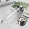 Vaso de Vidrio Doble Capa Engrosado con Fondo Quemado para Hombres, Coche, Negocios, Aislamiento Térmico, Taza de Té, Regalo para Evento, Impresión Personalizada