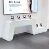Soporte de Exhibición Pintado, Vitrina de Exhibición de Productos de la Empresa, Mostrador de Exhibición de Productos de Alta Tecnología, Gabinete de Isla, Mostrador de Experiencia