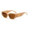 Óculos de Sol Estilo Novo Neutro Retrô Moda Feminina Proteção Solar UV Rosto Nu Viagem Óculos de Sol Gatinho Fabricante Atacado