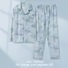 Pijama para hombre de manga larga, tipo algodón, nuevo estilo otoño/invierno, hecho de algodón, se puede usar como ropa exterior, diseño de frente abierto, adecuado para principios de primavera, conjunto de hombre, delgado