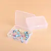 Caja rectangular de plástico transparente PP para guardar anzuelos, aparejos de pesca, joyas, componentes de embalaje, máscaras