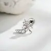 Exquisitos y Elegantes Zapatos de Tacón Alto con Diseño Estilo Ins, Microincrustados con Circonita, con Forma de Lazo, Pendiente para Cartílago del Oído