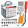 Caja de 800 Hebillas 845 Piezas Hebillas de Coche en Caja Hebillas Universales de Plástico Remaches de Plástico en Caja Hebillas de Coche