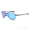 Gafas de Sol para Ciclismo al Aire Libre Transfronterizas Europeas y Americanas para Hombres Marco de Memoria Tr90 Sin Marco Ligeras Alta Definición Polarizadas Protección Solar