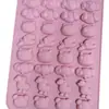 En Stock 36 Formas Consecutivas de Animales Mascotas Lindas Molde de Silicona Molde de Chocolate Molde para Hornear Pasteles Molde para Pegamento