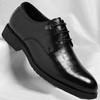 Sapatos de Couro Masculinos, Roupa Formal de Negócios, Casual para Quatro Estações, Respirável, Para o Dia a Dia, Solado Macio, Estilo Britânico, Sapatos de Casamento para o Noivo, Drop Shipping