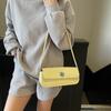2025 Nuevo Bolso Simple de Moda para Mujer Sensación Bolso Cuadrado Pequeño Bolso Baguette Estilo Coreano Nicho Senmeng Combinable Casual Tendencia