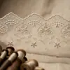 227424 Tecido de Malha Bordado Perfurado Fita de Renda Tecido Tencel Acabamento de Renda Acessórios Roupas Femininas e Infantis Tecido para Decoração de Saias