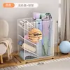 Cesta de Almacenamiento para Esterillas de Yoga, Estante de Almacenamiento para Equipos Deportivos y de Fitness en Casa, Estante de Almacenamiento Doméstico para Rellenar Espacios para Bádminton y Baloncesto
