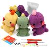 Paquete de Material de Crochet en Inglés Transfronterizo de Amazon Nueva Muñeca Tejida Hecha a Mano DIY Lana Ganchillo
