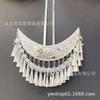 Tocados de Minorías Miao de Guizhou Dong Imitación Plata Miao Pasador de Pelo Pasador con Borla Pasador de Hanfu Combinación para Actuación en Escenario