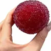 Pacote com 1 Bola Squishy Artesanal Simulada de Fruta de Cera, Textura Areia de Gelo de Alta Estética, Fruta de Rebote Lento, Brinquedo de Apertar Fidget para Alívio de Estresse