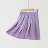 Shorts Deportivos de Seda Helada para Niñas con Forro Interior, Pantalones Cortos Tipo Falda de Secado Rápido de Verano para Niños, Estilo Delgado para Niñas Mayores