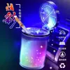 Cinzeiro de Carro Cinzeiro Criativo Cinzeiro LED Cinzeiro Criativo para Carro Cinzeiro de Plástico LED Colorido