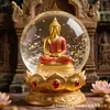 Estatua de Buda Tailandés de Resina Bola de Cristal Escultura del Sudeste Asiático Personalizada Decoración Sala de Estar Estudio Regalo Adornos Personalizados Según Dibujos