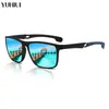 Nuevas Gafas de Sol de Moda con Montura Cuadrada para Ciclismo para Hombres y Mujeres, Gafas de Sol Polarizadas Protectoras para Conducir al Aire Libre
