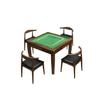 Mesa de mahjong de madera maciza mesa de comedor de doble uso simple frotado a mano mesa cuadrada doméstica de ajedrez antigua mesa de póker manual de ajedrez