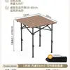 Mesa Portátil Dobrável para Piquenique e Acampamento, Mesa de Rolo de Ovo e Cadeiras, Mesa Dobrável para Exterior, Equipamento de Acampamento