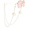 Cadena Versátil de Moda Simple Europea y Americana Cadena para Colgar Gafas Personalizada Cadena para Colgar Mascarilla Cadena de Aleación Cadena Antideslizante para Colgar Gafas de Sol Venta al por Mayor