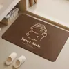 Tapete de Pé Antiderrapante de Lama Diatomácea para Banheiro, Tapete Absorvente para Banheiro, Carpete Doméstico para Vaso Sanitário, Tapete de Chão Antiderrapante para Lavatório, Em Estoque