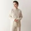 Suéter pullover com padrão de losangos cruzados para mulheres, novo estilo outono e inverno 2026, espessado, gola redonda, solto, blusa básica de tricô casual