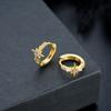 Pendientes de Estrella de Ocho Puntas Incrustados de Diamantes para Mujer, Pendientes de Estrella de Lujo Accesible para Niños, Estilo Fresco, Celebridad de Internet, Pendientes Pequeños, Pendientes