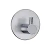 Gancho de pared simple de acero inoxidable 304, pasta sin perforación, gancho para cocina, baño, bata, abrigo