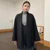Abrigo de doble cara de lana pura, nuevo estilo otoño/invierno para mujer, de longitud media, con cierre de cinturón, estilo coreano, versátil y moderno