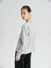 Warren Sea Dragon LST003 Top básico casual de moda, simple y versátil, camiseta de algodón de manga larga con cuello redondo para mujer