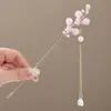 Grampo de Cabelo com Borla Estilo Antigo Dinastia Han Novo Chinoiserie Super Fada Passo Grampo de Liga Cabelo Chinoiserie Acessórios para Fantasia Cheongsam Grampo de Cabelo para Mulheres