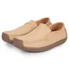 Zapatos Mocasines para Mujer de Piel de Ante Slip on Mocasines Zapatos Planos Transpirables Ligeros Zapatos Náuticos