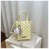 Bolso de mano de lunares nuevo, bolso para teléfono estampado, bolso de nicho estilo coreano, bolso de hombro de moda para el día a día, bolso cruzado para niñas