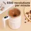 Novo Copo de Mistura Transfronteiriço, Isolamento Térmico Totalmente Automático, Medição Inteligente de Temperatura, Copo de Café Portátil Magnético Elétrico, Copo para Leite de Soja e Milkshake
