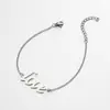 Pulsera de Pareja de Acero Inoxidable Nueva Estilo Japonés y Coreano Corazón Carta de Amor Moda Ins Pulsera Mickey Venta al por Mayor