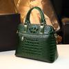 2026 Nova Bolsa Maternidade de Couro Genuíno de Crocodilo de Alta Qualidade, de Ombro Único, de Luxo, Bolsa Elegante para Mulheres de Meia-Idade