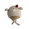 Gorro de Invierno para Bebé Yipan Estilo Nuevo Súper Lindo Gorro para Bebé con Protección para las Orejas con Acolchado de Algodón para Calidez Gorro Tejido de Punto Moderno