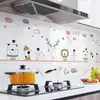 Adesivos Cozinha À Prova de Óleo Decoração de Parede Alta Temperatura Armário à Prova d'Água à Prova de Umidade Autoadesivos Adesivos de Parede Papel de Parede para Armário Fogão
