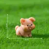Miniatura Fofa de Filhote de Golden Retriever Figurine DIY Acessórios de Decoração Carro Mesa Pequenos Enfeites