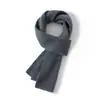 Unissex~Lenço Consinee 100% Cashmere Puro, Malha 5 Fios Dupla, Ponto Abacaxi, Macio, Quente e Versátil