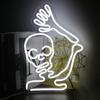 Luces de neón de Halloween con diseño de calavera, calabaza y murciélago LED personalizadas de comercio exterior para decoración de fiestas navideñas