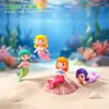 Nuevo producto transfronterizo: Mini figura de sirena de dibujos animados, adorno DIY para acuario, pequeño accesorio para salpicadero de coche